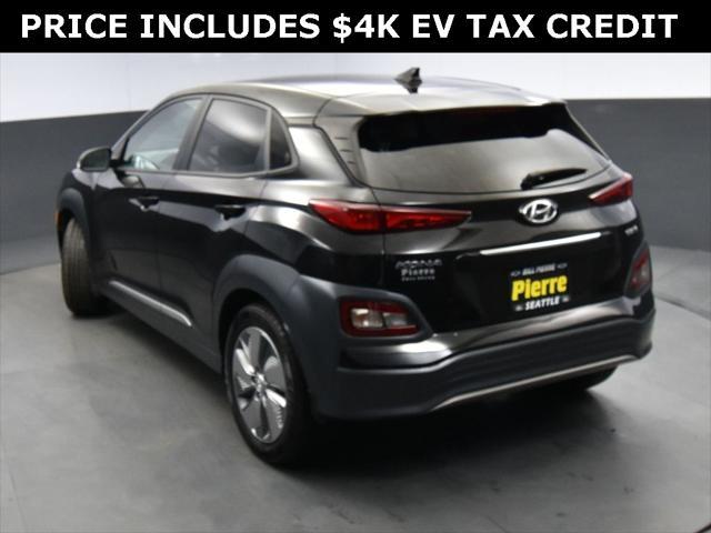 used 2021 Hyundai Kona EV car, priced at $19,991
