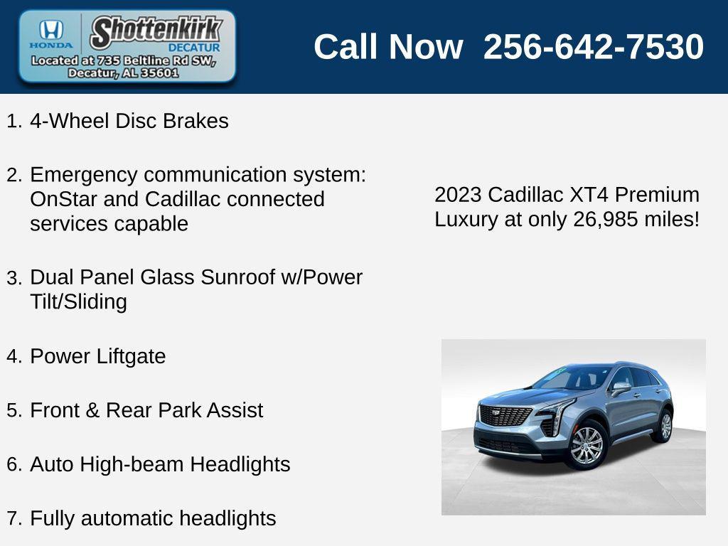 used 2023 Cadillac XT4 car, priced at $30,690