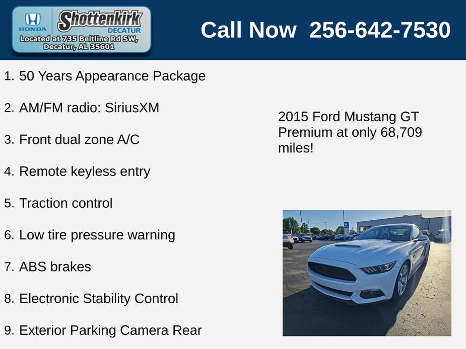 used 2015 Ford Mustang car, priced at $32,899