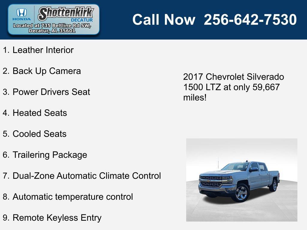 used 2017 Chevrolet Silverado 1500 car, priced at $31,180