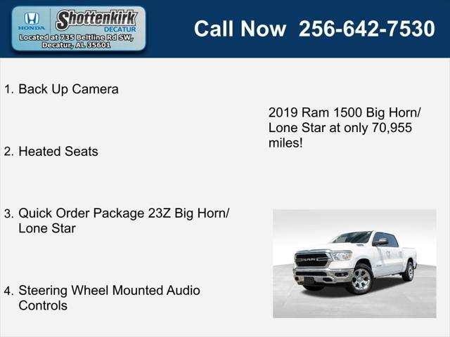 used 2019 Ram 1500 car, priced at $27,229
