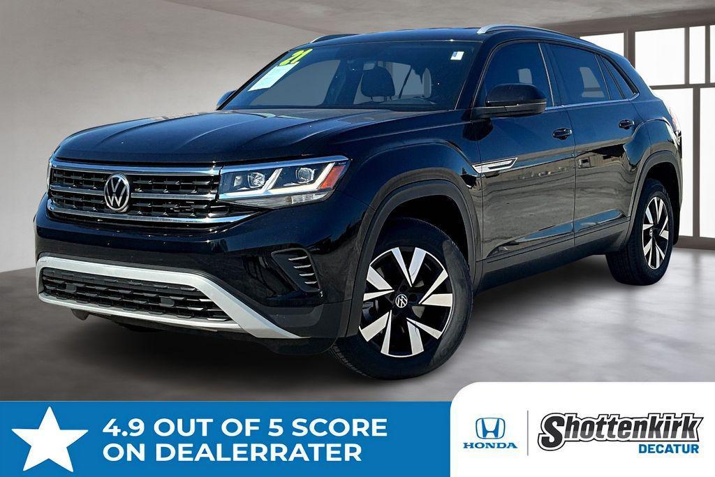 used 2021 Volkswagen Atlas Cross Sport car, priced at $20,850