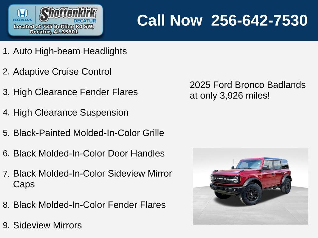 used 2025 Ford Bronco car, priced at $59,967
