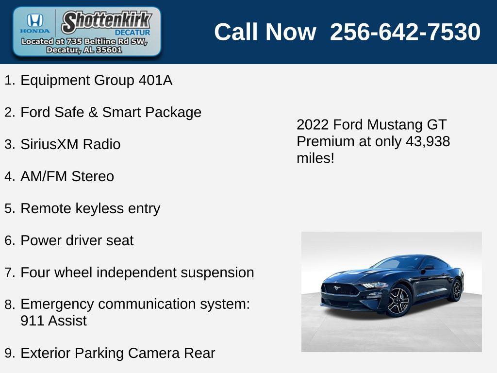 used 2022 Ford Mustang car, priced at $37,805