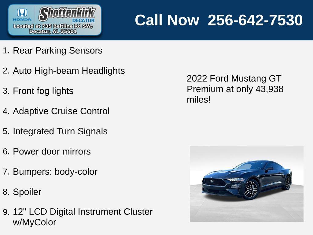 used 2022 Ford Mustang car, priced at $37,805