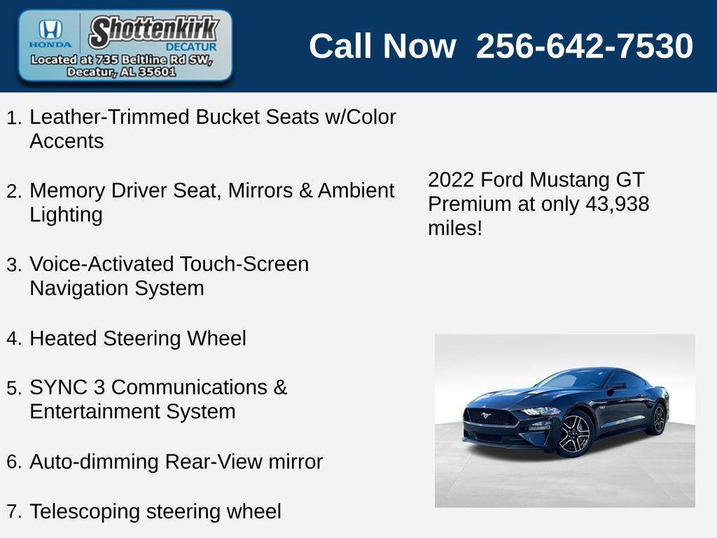 used 2022 Ford Mustang car, priced at $37,805