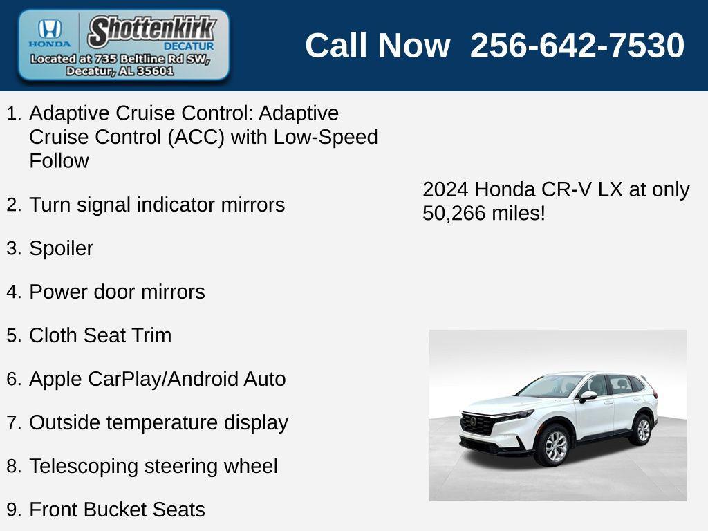 used 2024 Honda CR-V car, priced at $26,643