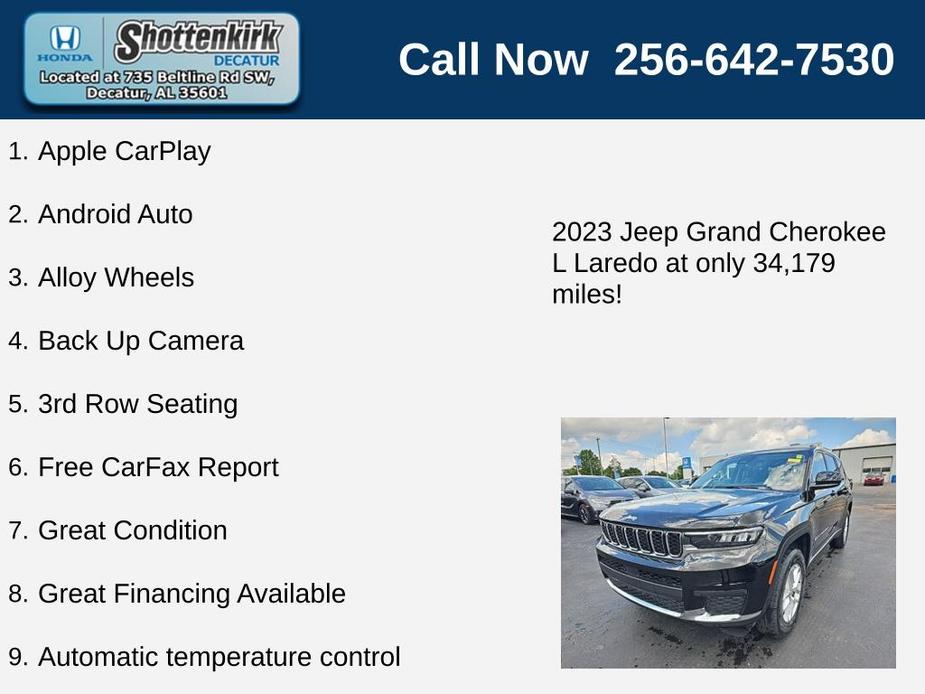 used 2023 Jeep Grand Cherokee L car, priced at $36,869