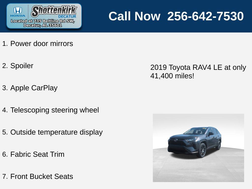 used 2019 Toyota RAV4 car, priced at $23,262