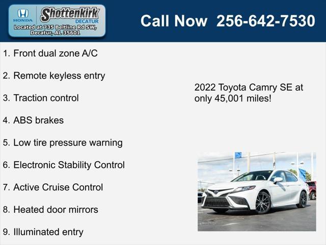 used 2022 Toyota Camry car, priced at $25,594