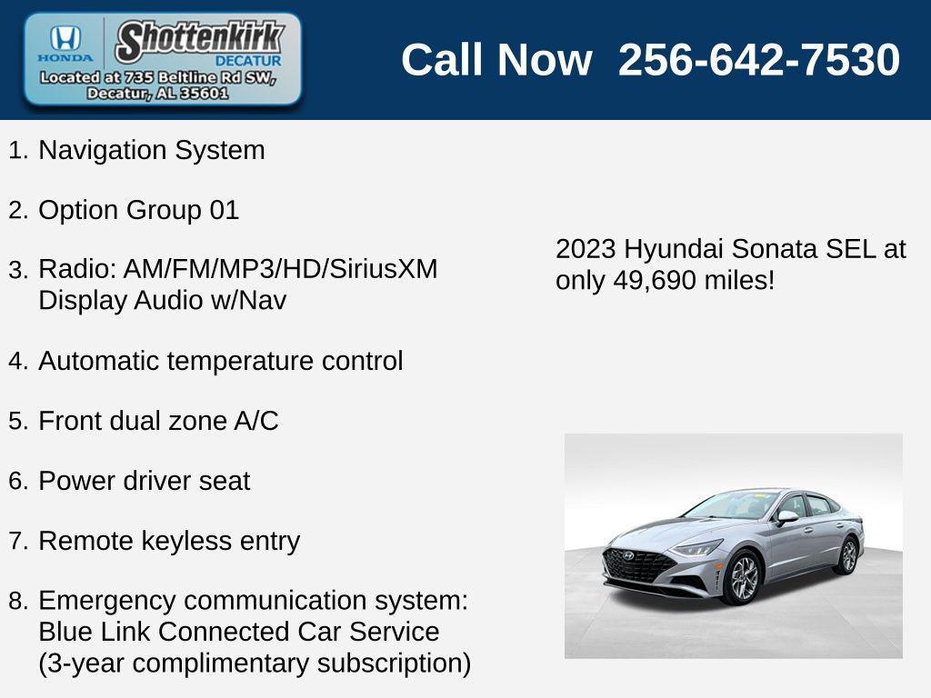 used 2023 Hyundai Sonata car, priced at $20,974