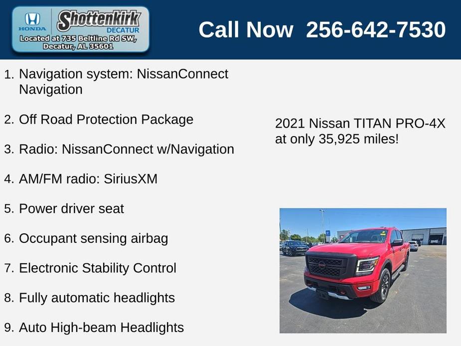 used 2021 Nissan Titan car, priced at $41,329