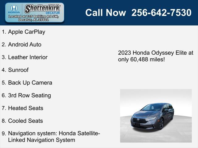 used 2023 Honda Odyssey car, priced at $40,798