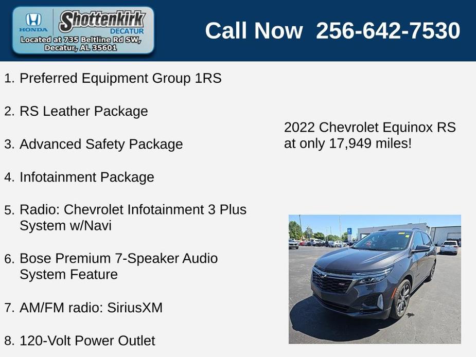 used 2022 Chevrolet Equinox car, priced at $26,900