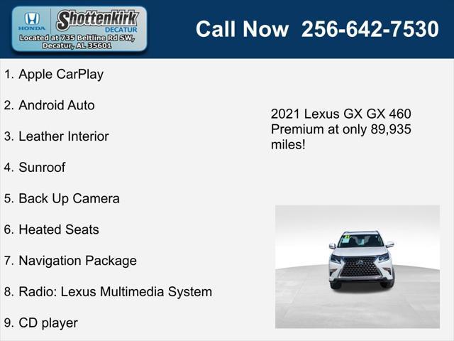 used 2021 Lexus GX 460 car, priced at $38,558