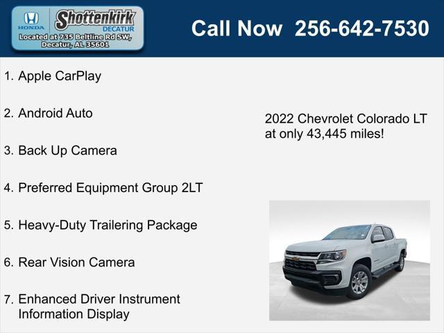 used 2022 Chevrolet Colorado car, priced at $28,335