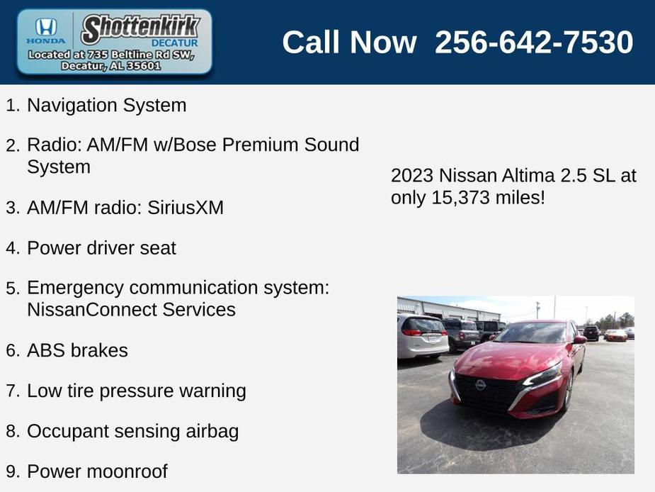 used 2023 Nissan Altima car, priced at $26,594