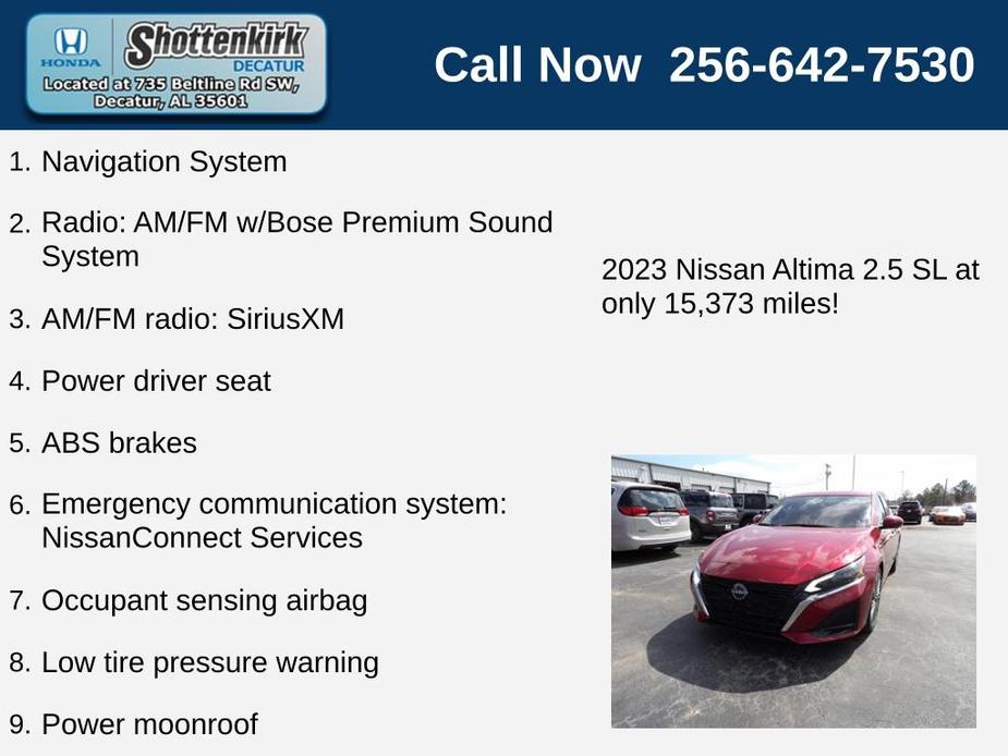used 2023 Nissan Altima car, priced at $26,228