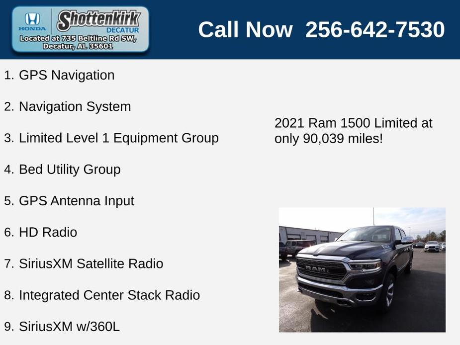 used 2021 Ram 1500 car, priced at $39,475