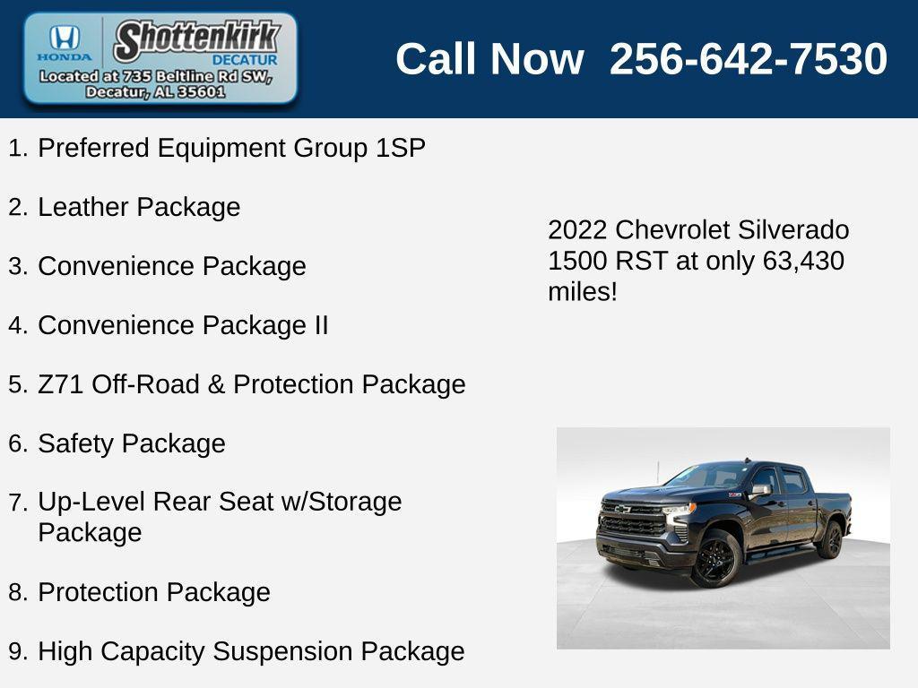 used 2022 Chevrolet Silverado 1500 car, priced at $39,998