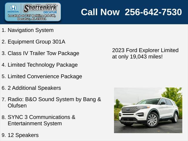 used 2023 Ford Explorer car, priced at $38,179