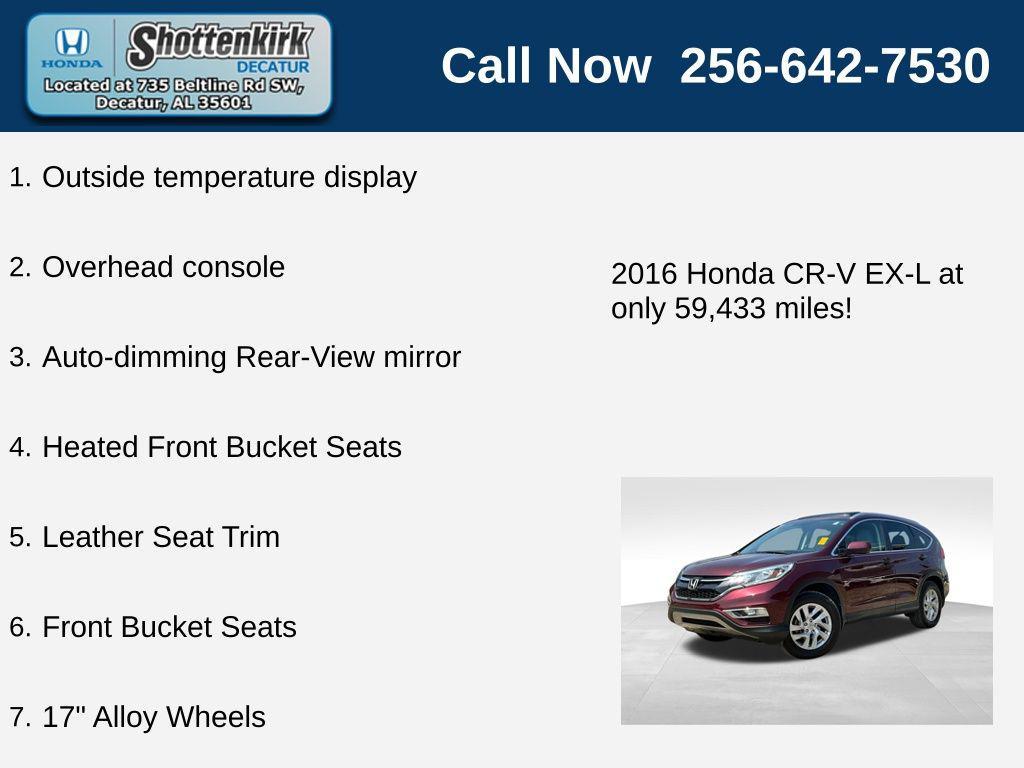 used 2016 Honda CR-V car, priced at $20,606