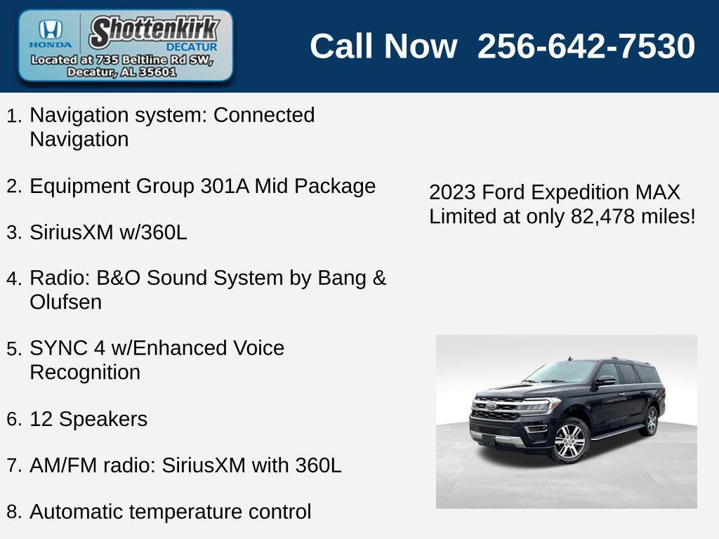 used 2023 Ford Expedition Max car, priced at $39,618