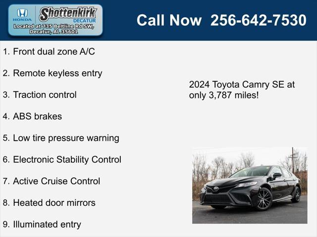 used 2024 Toyota Camry car, priced at $29,826