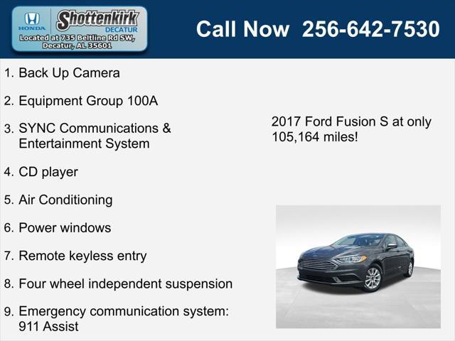 used 2017 Ford Fusion car, priced at $10,737