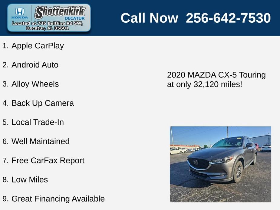 used 2020 Mazda CX-5 car, priced at $22,986