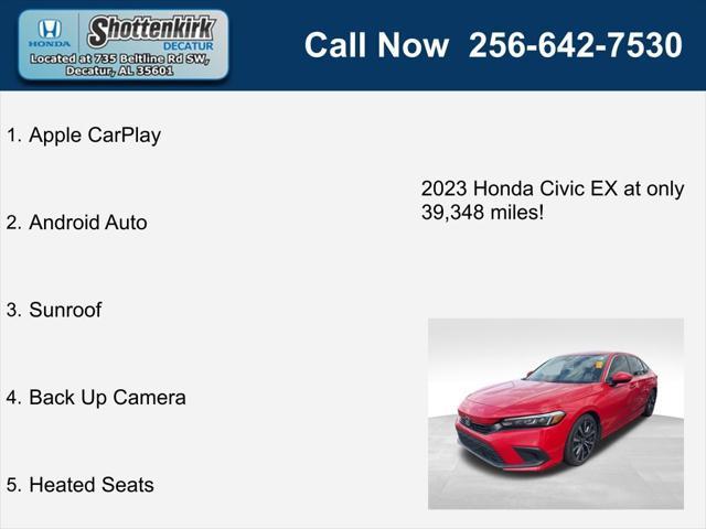 used 2023 Honda Civic car, priced at $24,282