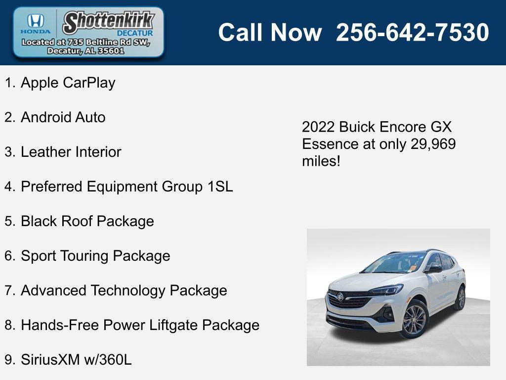 used 2022 Buick Encore GX car, priced at $24,984