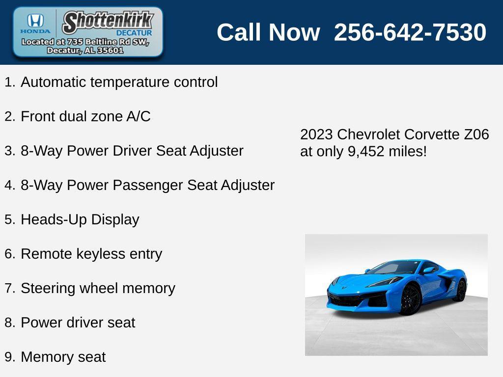 used 2023 Chevrolet Corvette car, priced at $113,591