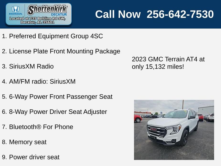 used 2023 GMC Terrain car, priced at $30,672