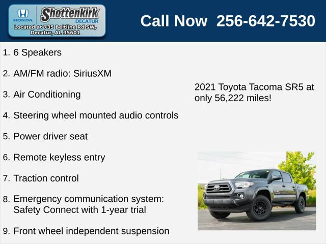 used 2021 Toyota Tacoma car, priced at $32,550