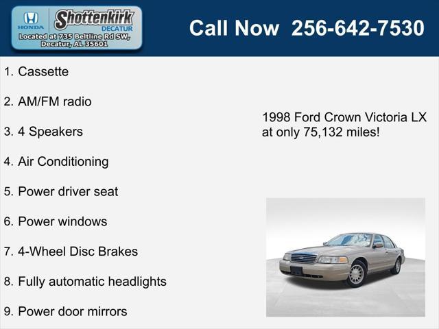 used 1998 Ford Crown Victoria car, priced at $7,998