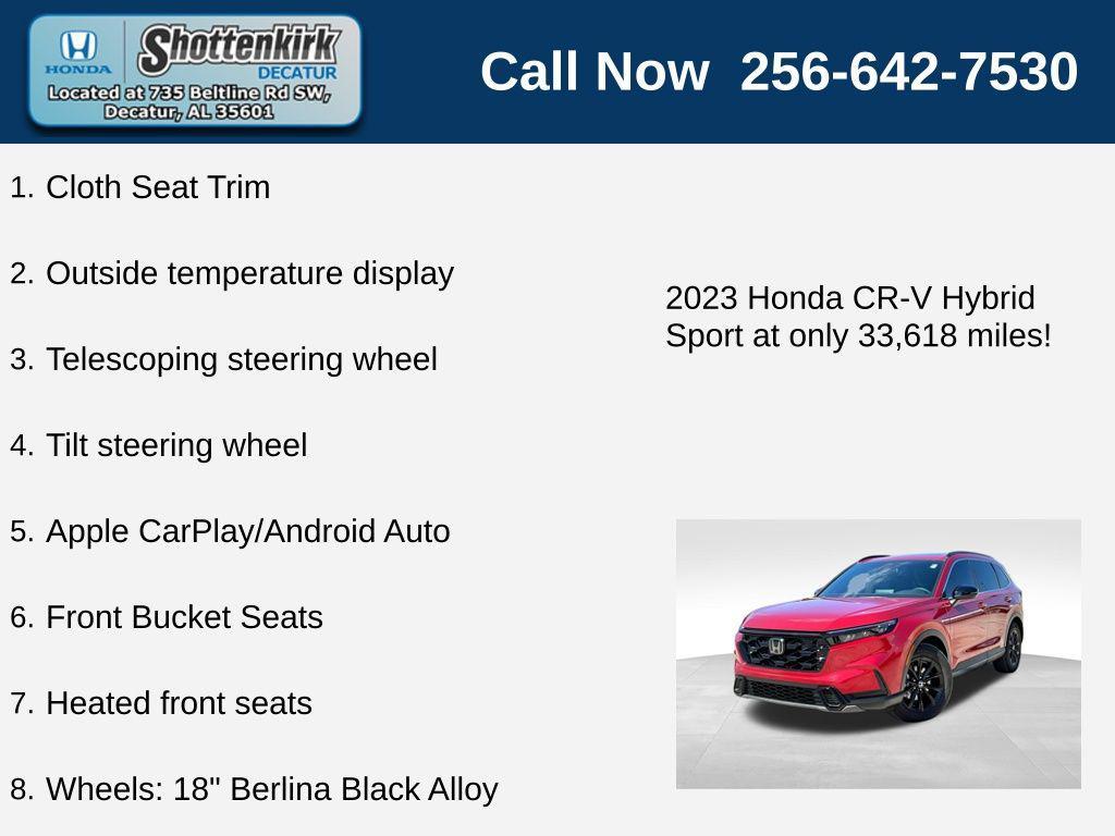 used 2023 Honda CR-V Hybrid car, priced at $29,309