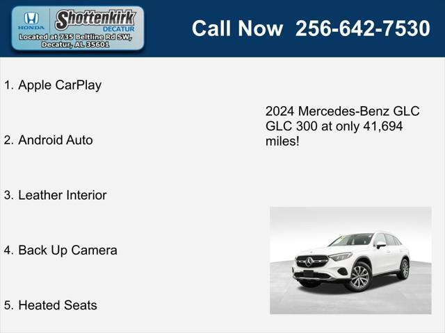 used 2024 Mercedes-Benz GLC 300 car, priced at $40,991