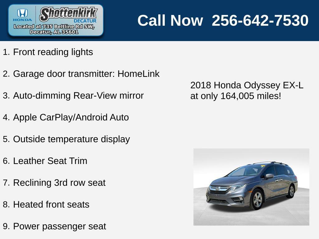 used 2018 Honda Odyssey car, priced at $16,211