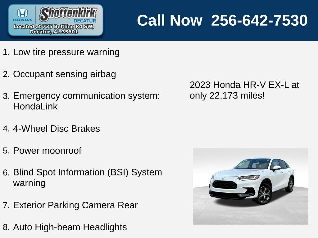 used 2023 Honda HR-V car, priced at $27,489