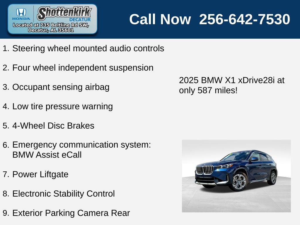 used 2025 BMW X1 car, priced at $44,696