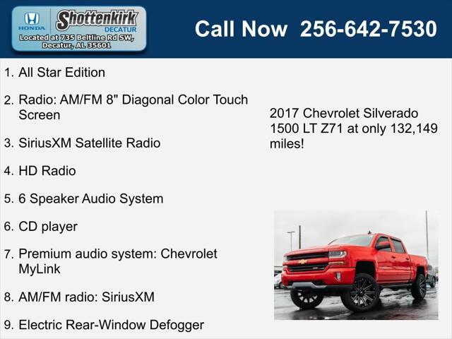 used 2017 Chevrolet Silverado 1500 car, priced at $25,959