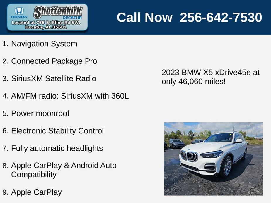 used 2023 BMW X5 PHEV car, priced at $46,590