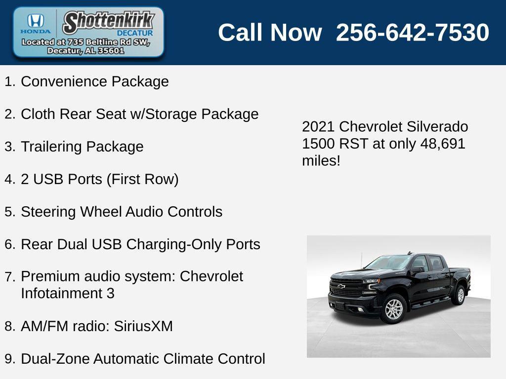 used 2021 Chevrolet Silverado 1500 car, priced at $39,359