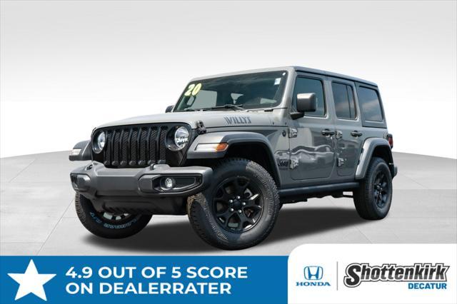 used 2020 Jeep Wrangler Unlimited car, priced at $31,717