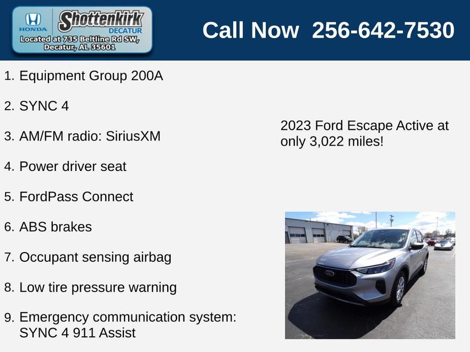 used 2023 Ford Escape car, priced at $26,887