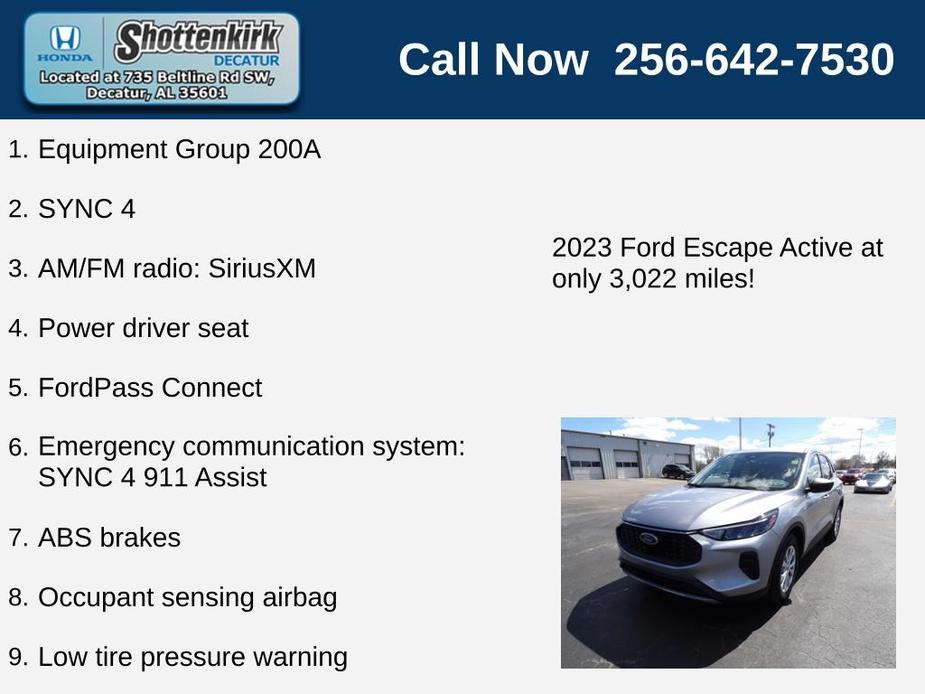used 2023 Ford Escape car, priced at $26,896