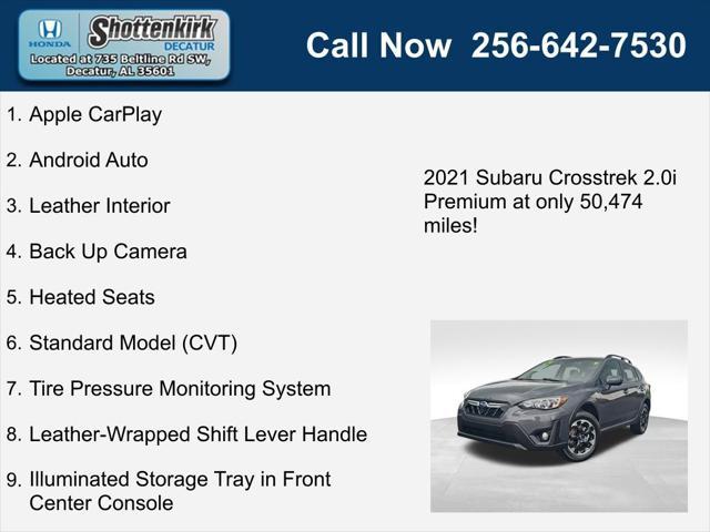 used 2021 Subaru Crosstrek car, priced at $22,629
