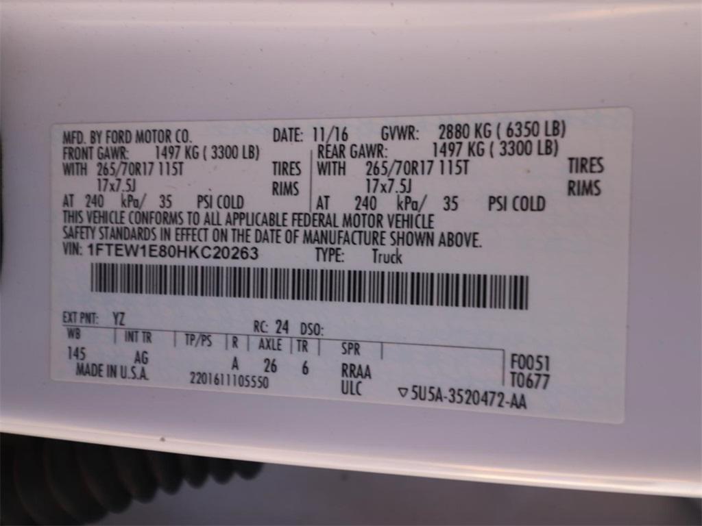 used 2017 Ford F-150 car, priced at $17,645