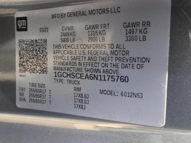 used 2022 Chevrolet Colorado car, priced at $21,421